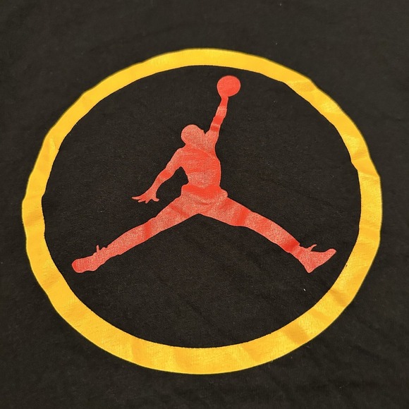 JORDAN Tee Men's Black Michael Jordan T-Shirt 23 Logo Short Sleeve Size Small S - Picture 5 of 8